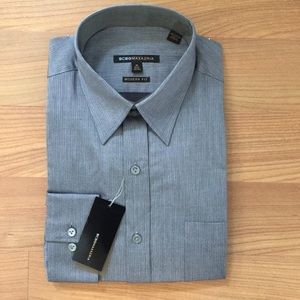 BCBGMAXAZARIA grey dress shirt